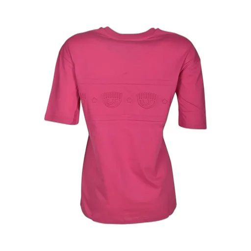Eyelike-Embossed Crewneck T-Shirt