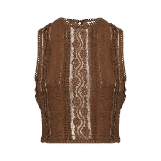 Mesh Sleeveless Top