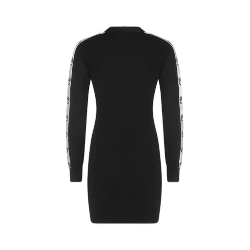 Logo Tape Crewneck Knitted Dress