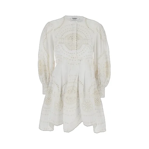 Asahi Embroidered Pleated Dress