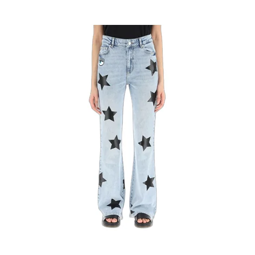 Star Printed Mid-Rise Jeans