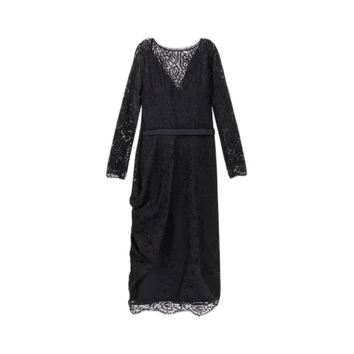 Lace Belted Dress