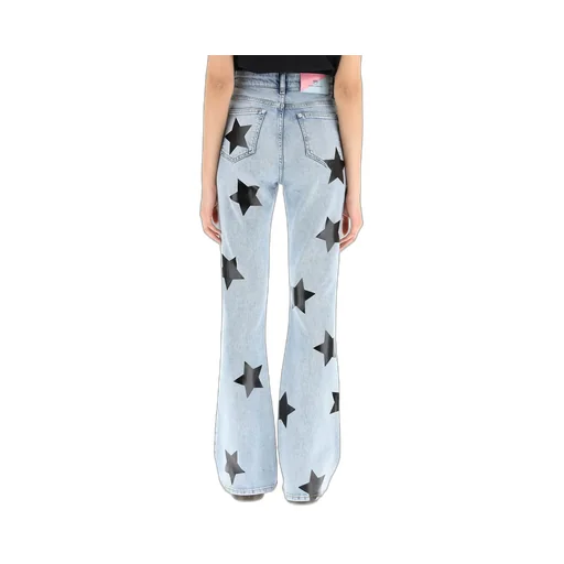 Star Printed Mid-Rise Jeans
