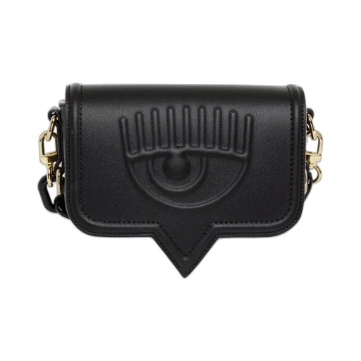 Logo Patch Chain-Linked Shoulder Bag