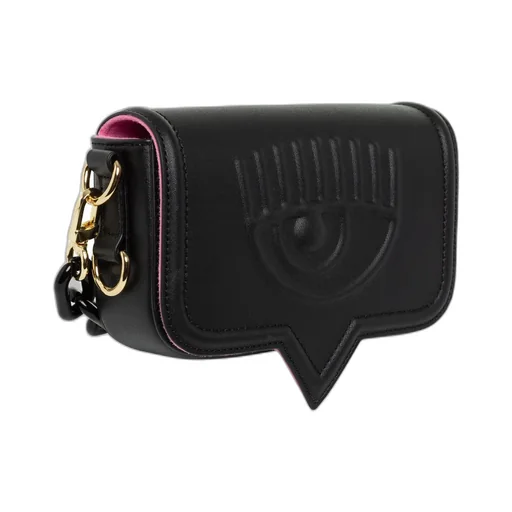 Logo Patch Chain-Linked Shoulder Bag