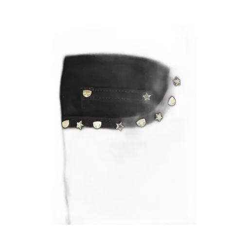 Stud-Embellished Straight-Leg Jeans