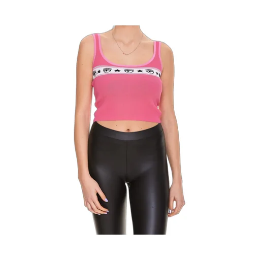 Logo Intarsia Cropped Top