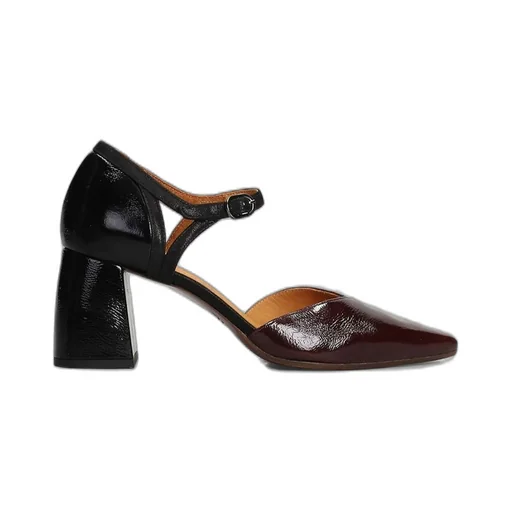 Abanon Block Heel Pointed Toe Pumps
