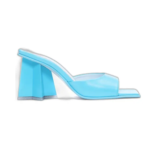 Square-Toe Slip-On Mules