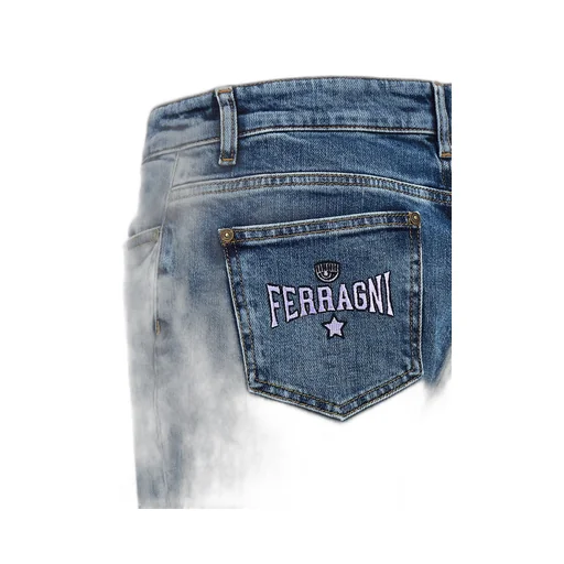 Logo Embroidered Straight Leg Jeans