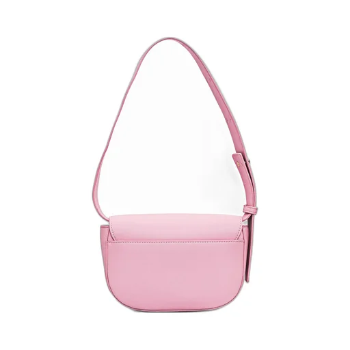 Eyelike Motif Foldover Top Shoulder Bag