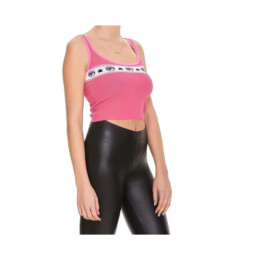 Logo Intarsia Cropped Top