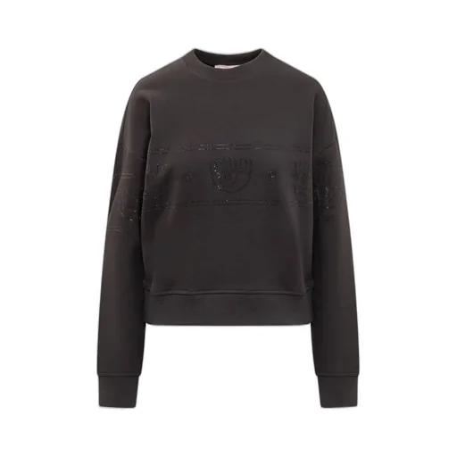 Eyelike Detailed Crewneck Sweatshirt