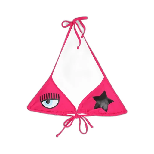 Logo-Printed Halterneck Bikini Top