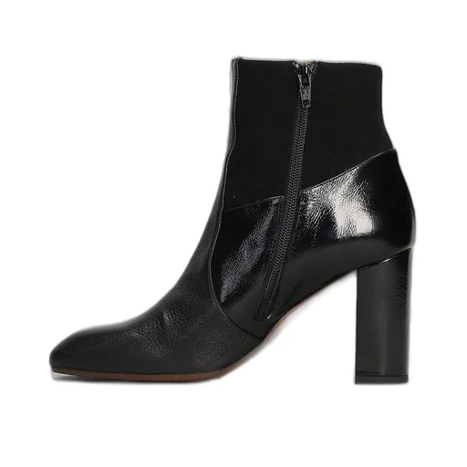 Etyu Block Heel Ankle Boots