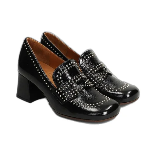 Block Heel Embellished Pumps