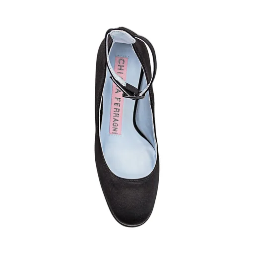 Round Toe Ankle Strap Pumps