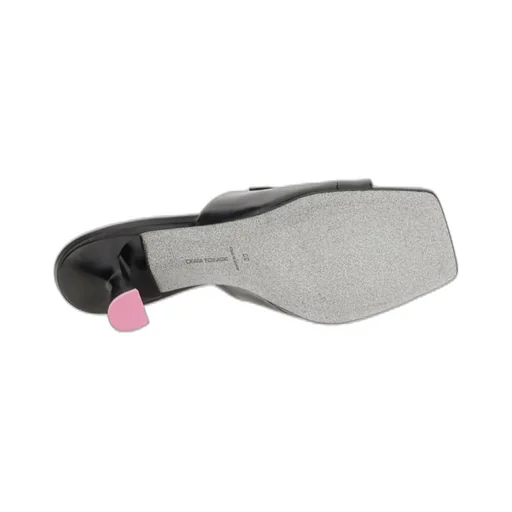 Tonal Logo-Plaque Slip-On Sandals