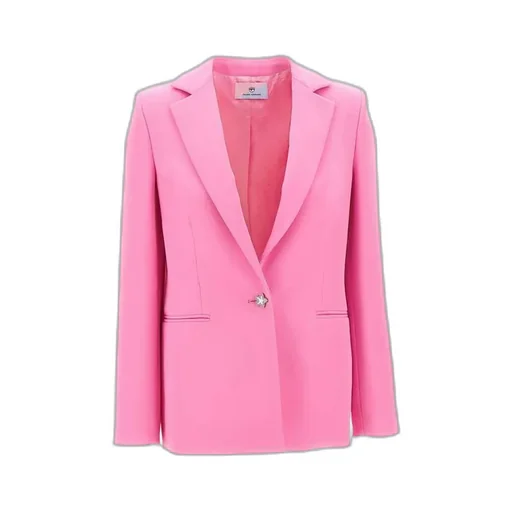 Embellished Single-Breasted Tailored Blazer