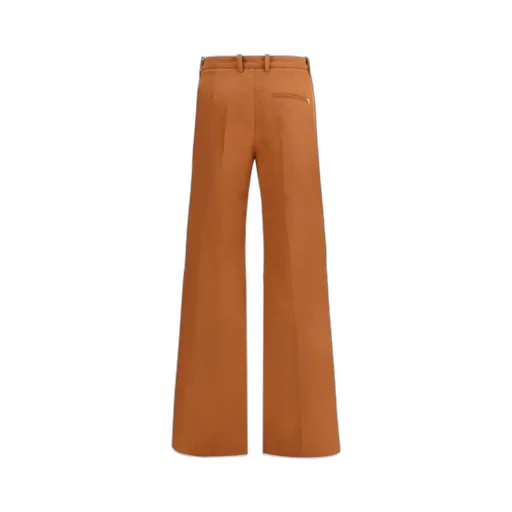 High-Waisted Flared Tailored Trousers