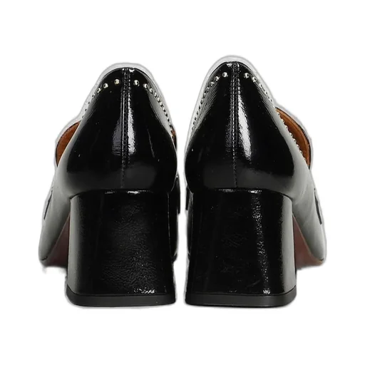 Block Heel Embellished Pumps