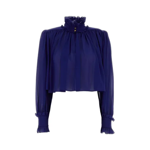 Maxi Gathered High-Neck Top
