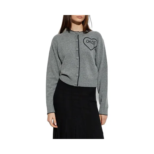 Fitted Crewneck Knitted Cardigan