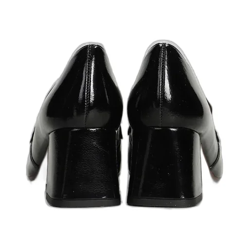 Moil Block Heel Embellished Pumps
