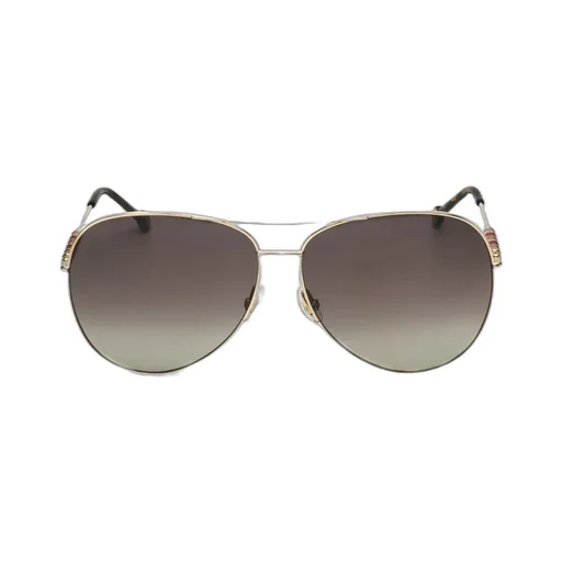 Square Frame Semi Rimless Sunglasses