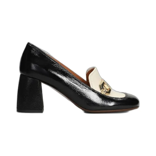 Block Heel Round Toe Pumps