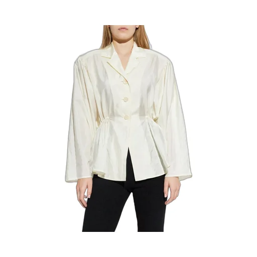 Puffy Sleeved V-Neck Blouse