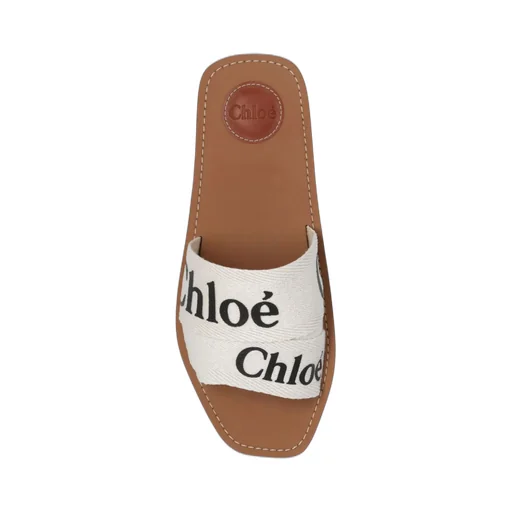 Logo Printed Slip-On Sandals