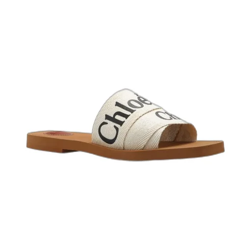 Logo Printed Slip-On Sandals