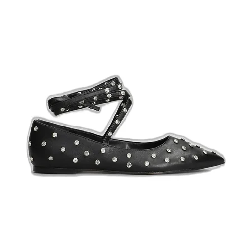Stud Embellished Ballet Flats