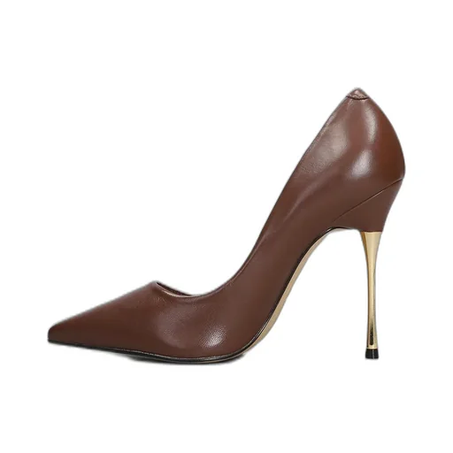 Pointed-Toe Slip-On Stiletto Pumps