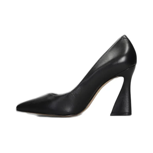 Slip-On Sculptural-Heeled Pumps