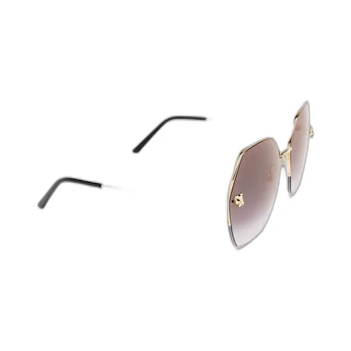 Panther Emblem Geometric Sunglasses