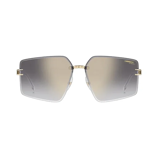 Geometric Frame Semi-Rimless Sunglasses
