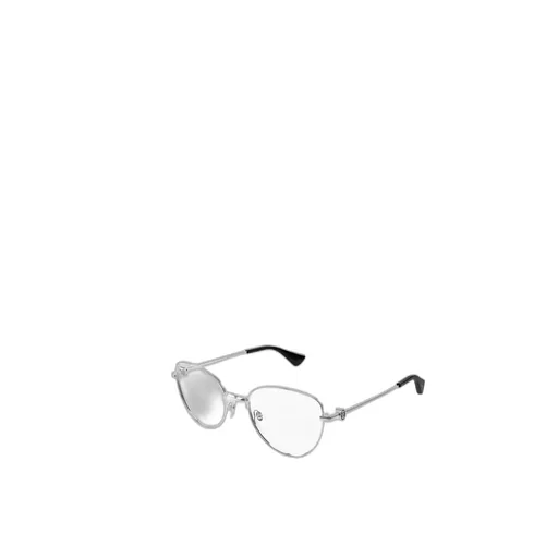 Logo Plaque Butterfly Frame Glasses