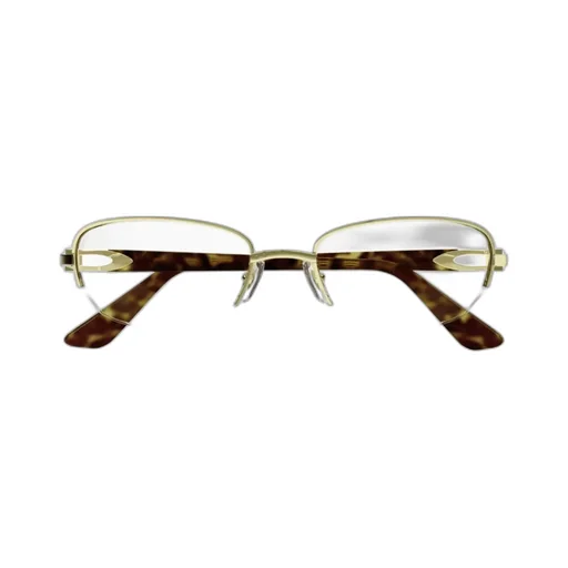 Oval Semi Rimless Glasses