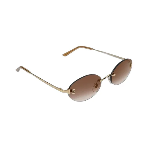 Frameless Oval Sunglasses