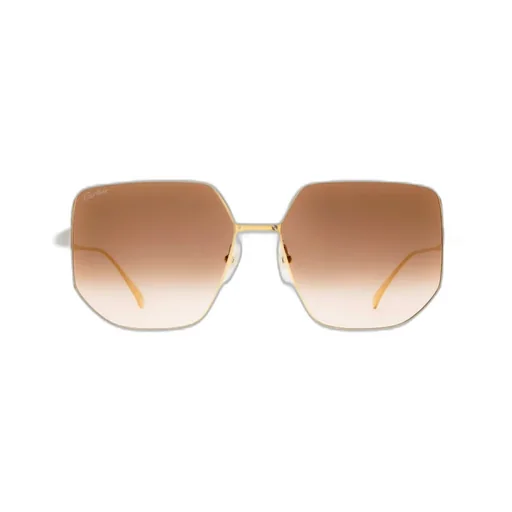 Geometric Oversized Frame Sunglasses