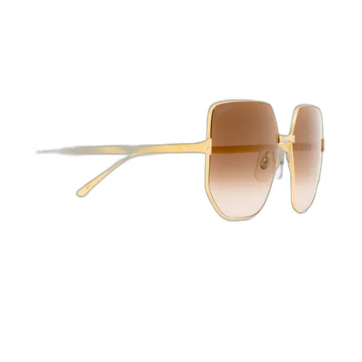 Geometric Oversized Frame Sunglasses