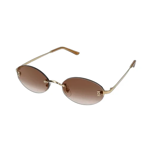 Frameless Oval Sunglasses