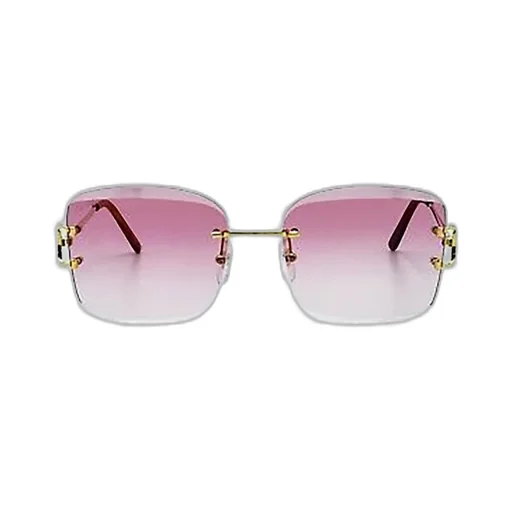 Square Rimless Sunglasses