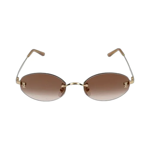 Frameless Oval Sunglasses