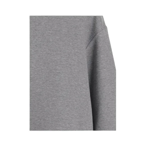Contrasting-Cuff Three-Quarter Sleeves Top