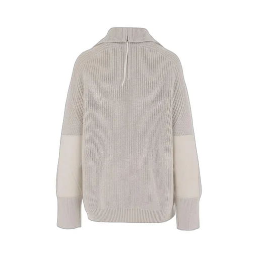 Zip-Neck Knitted Jumper