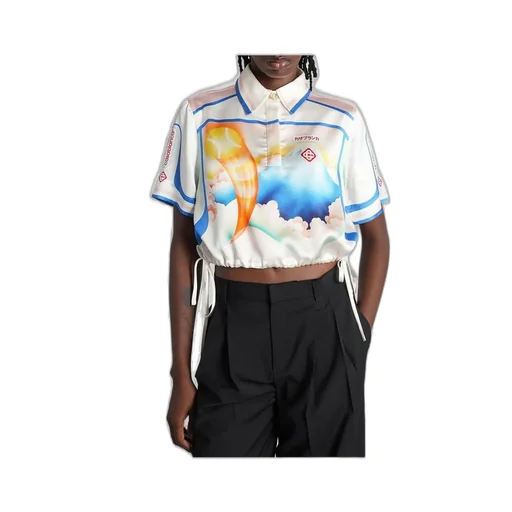 Fuji Dream Short Sleeve Cropped Shirt