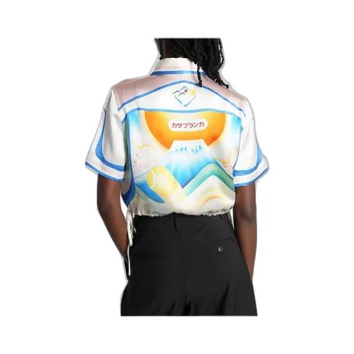 Fuji Dream Short Sleeve Cropped Shirt